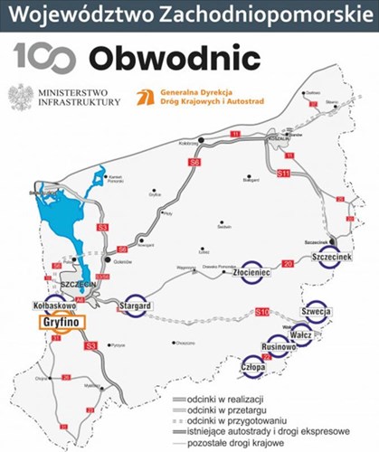 100 Obwodnic województwo zachodniopomorskie