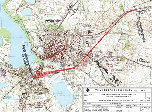 Obwodnica Myśliborza - plan orientacyjny