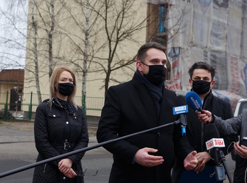 Konferencja radnych PiS w szczecinie ws. nieruchomosci sióstr misjonarek miłosci