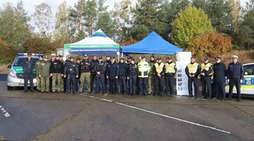 Wspólny patrol polsko-niemiecki w Pomellen  Fot. NK