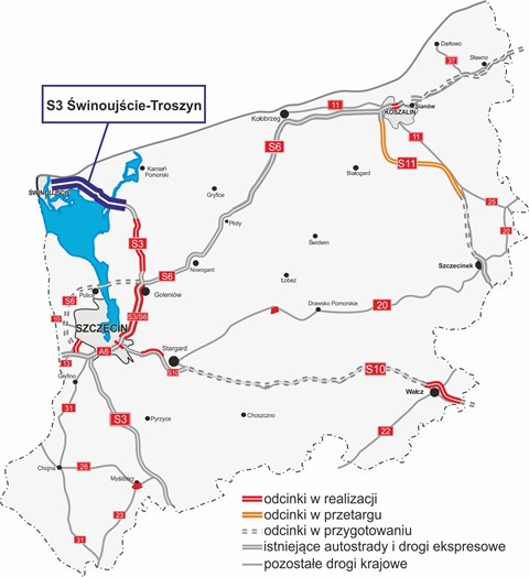 Droga ekspresowa S3 odcinek Świnoujście - Troszyn