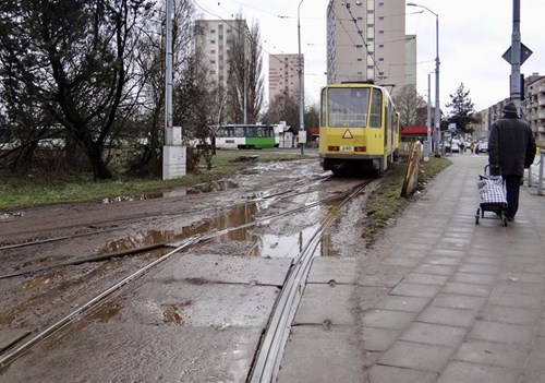 Torowa rewolucja w Szczecinie. Torowisko tramwajowe w al. Niepodległości