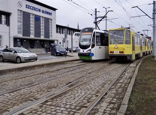 Torowa rewolucja w Szczecinie. Torowisko przy Dworcu Głównym