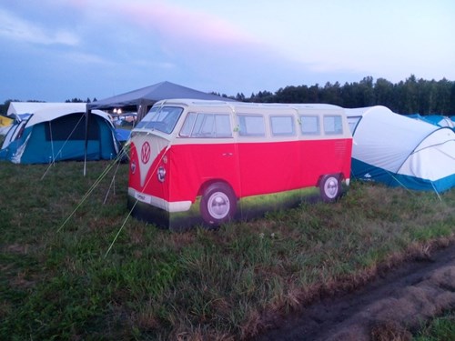 Pol'and'Rock Festval Makowice - Płpty - miasteczko namiotowe