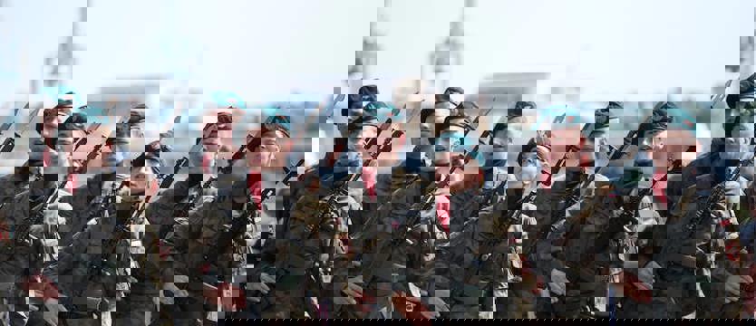 Apel wojskowy na Wałach Chrobrego