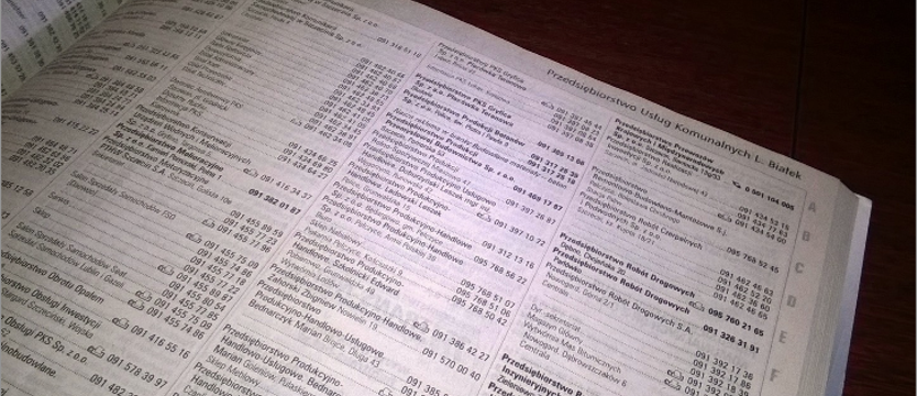 Książki telefoniczne do lamusa