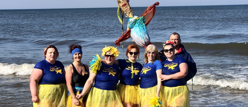 Morsy z Pobierowa utopiły Marzannę i wspomogły uchodźców