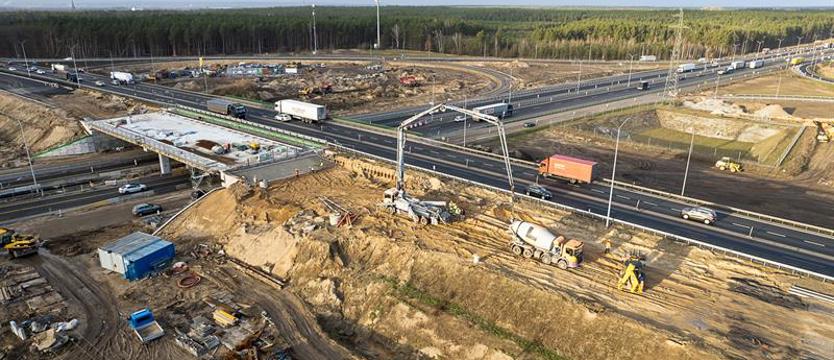 Jedziemy jedną jezdnią autostrady A6