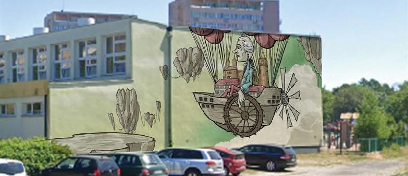 Architekt na tronie z zabytków