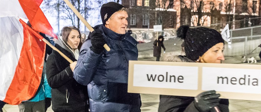 Protest przed siedzibą PiS