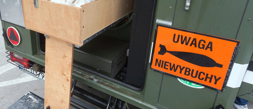 Niebezpieczne znalezisko - do Polic objazdem