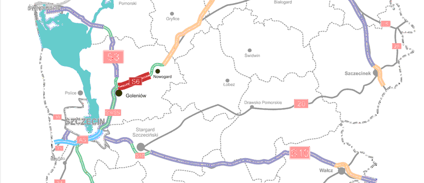 Koszalin bliżej Szczecina