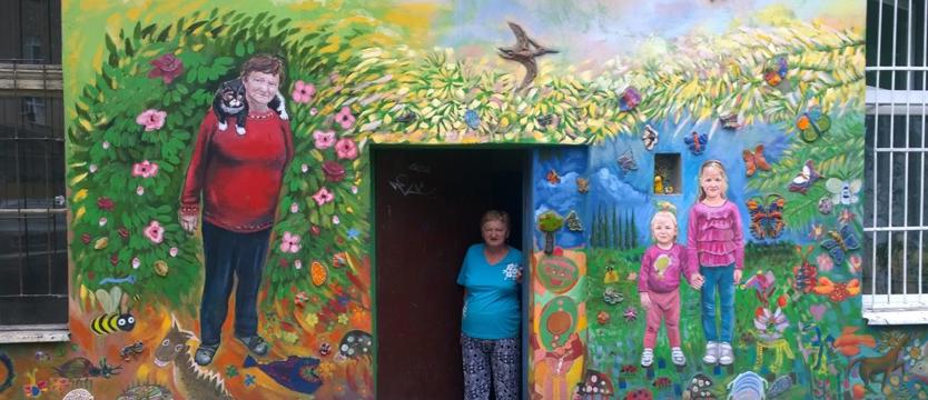 Künstler bilden Nachbarschft