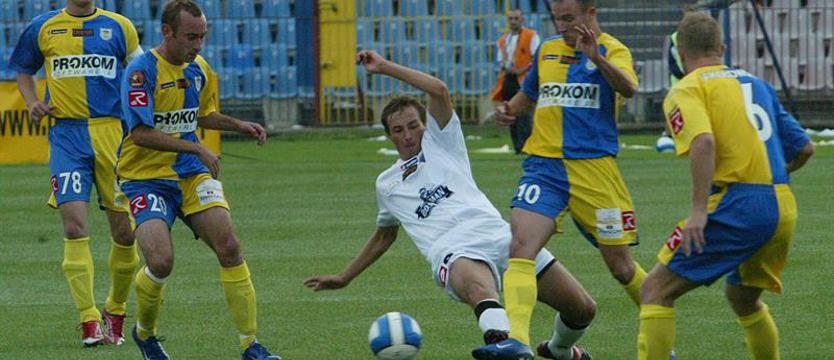 Piłka nożna. Dymkowski z podania Murawskiego