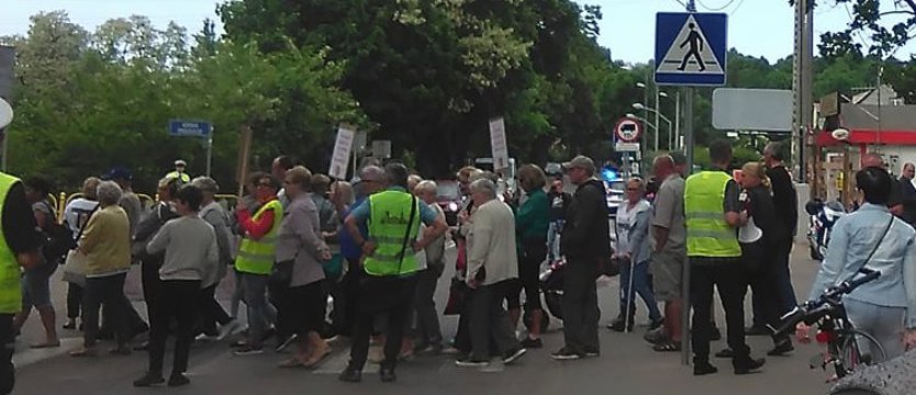 Blokowali drogę na prawobrzeżu Szczecina