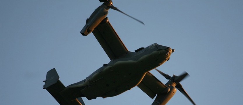 Osprey i jumbo na lotnisku w Goleniowie