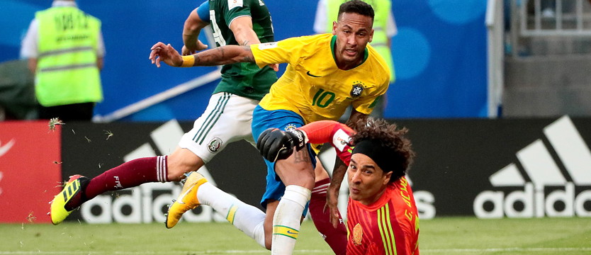 MŚ 2018. Brazylia w ćwierćfinale, gol i asysta Neymara