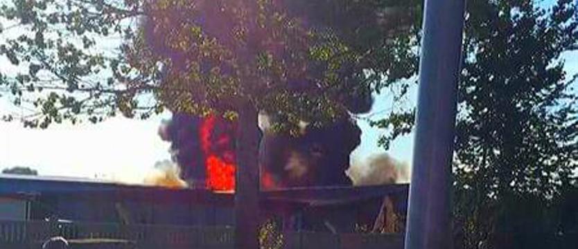 Dym i ogień było widać z daleka