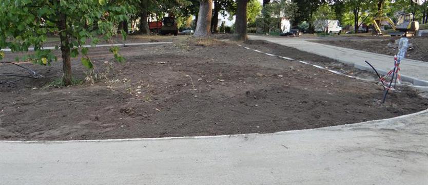 Skwer mocno zmieniony