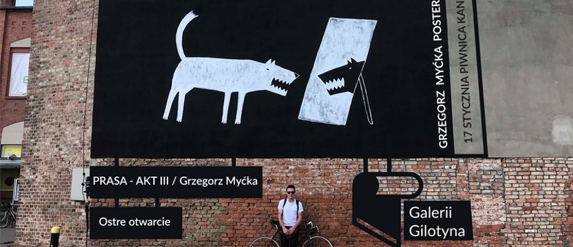 Plakaty Grzegorza Myćki w Gilotynie