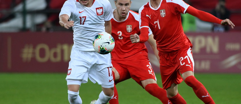 Piłka nożna. Wygrana z Serbią, 74 minuty Listkowskiego