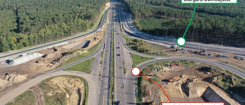 Nowa łącznica otwarta. Zmiana organizacji ruchu na węźle drogowym Szczecin Kijewo
