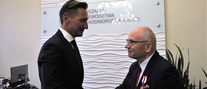 Władysław Jefremienko ze Złotym Gryfem Zachodniopomorskim