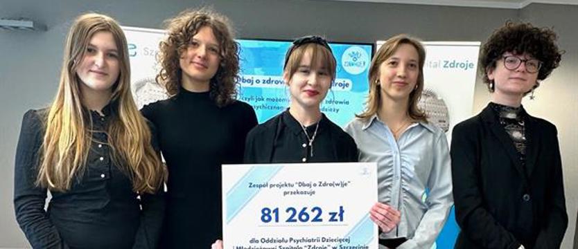 Ponad 80 tys. zebrały licealistki na wsparcie psychiatrii dziecięcej i młodzieżowej