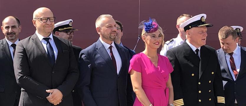 Chrzest statku PŻM w stoczni „Gryfia”