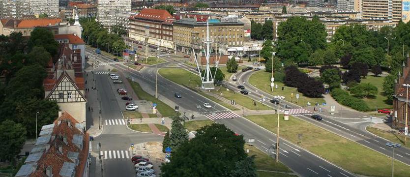 Wjazd do centrum Szczecina