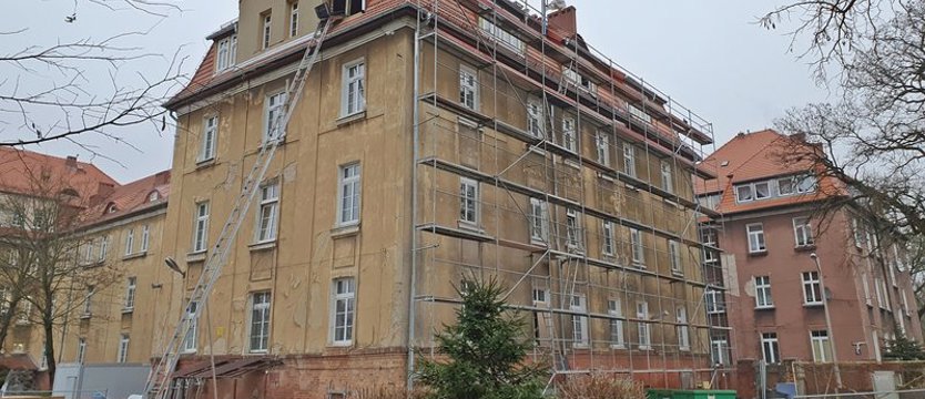 Przy ul. Portowej powstaje internat Zespołu Szkół nr 2