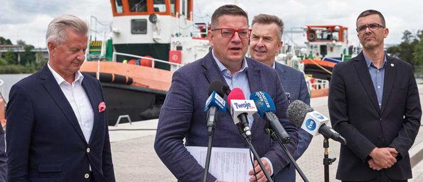 Wiceminister w Bazie Lodołamaczy o ochronie przeciwpowodziowej i programie inwestycyjnym