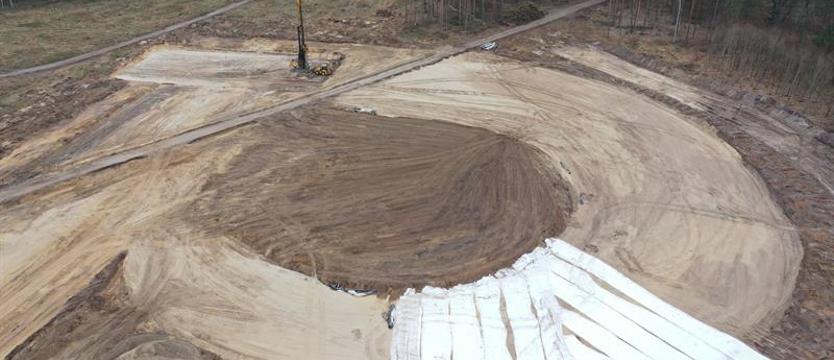 Widać zarys węzła Dargobądz