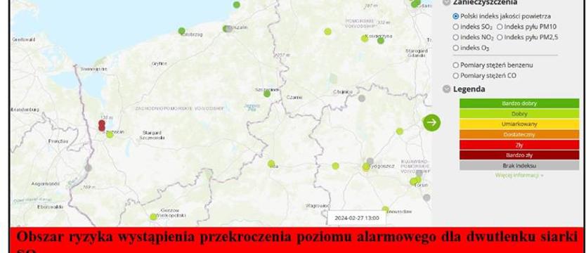 Alarmujące dane Inspekcji Ochrony Środowiska. Trujący dwutlenek siarki ponad normę