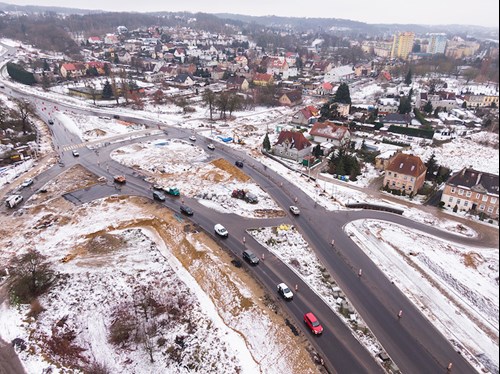 Skrzyżowanie Granitowej i Krygiera w Szczecinie