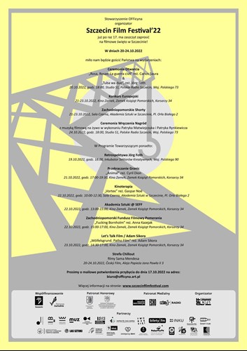 Szczecin Film Festiwal'22 - plakat