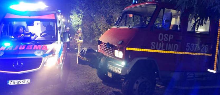 Tragiczny pożar w Sulinie k. Marianowa. Nie żyje mężczyzna