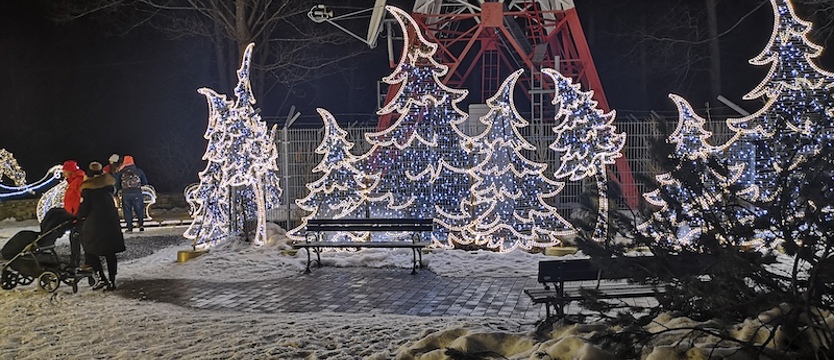 Krynicy-Zdrój możemy pozazdrościć iluminacji