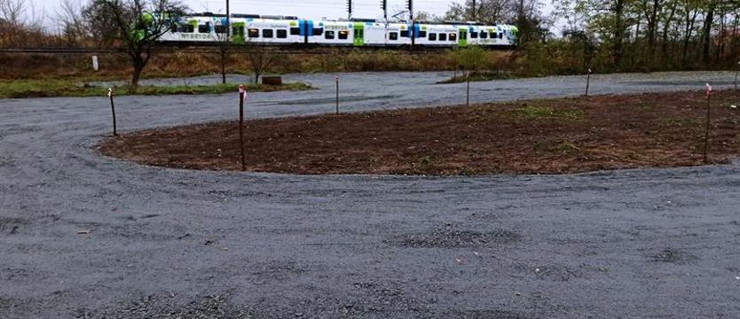 Nowy parking na polanie przy ul. Kopalnianej w Zdrojach