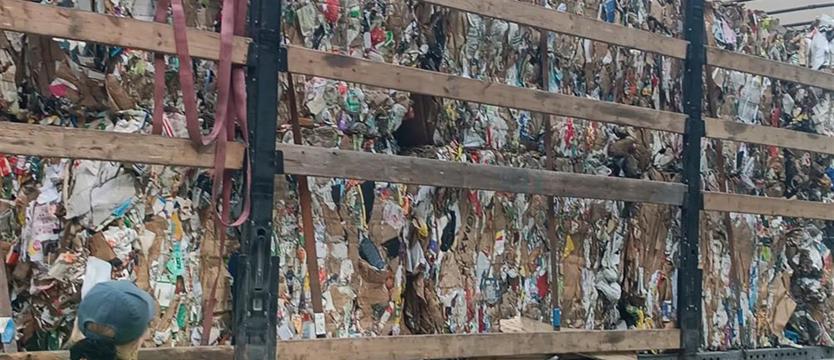 Nielegalny ładunek ze Szwecji. Przechwycono transport 25 ton śmierdzących śmieci
