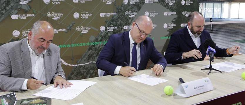 Tenis. Szczeciński challenger ze wsparciem - list intencyjny z Polfund podpisany
