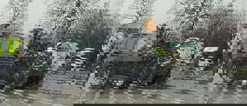 Czołowe zderzenie pod Stargardem. Dwie osoby w szpitalu