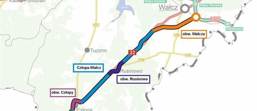 GDDKiA ogłosiła przetarg. Rozbudują drogę Człopa – Wałcz