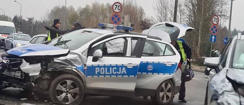 Zderzenie z radiowozem