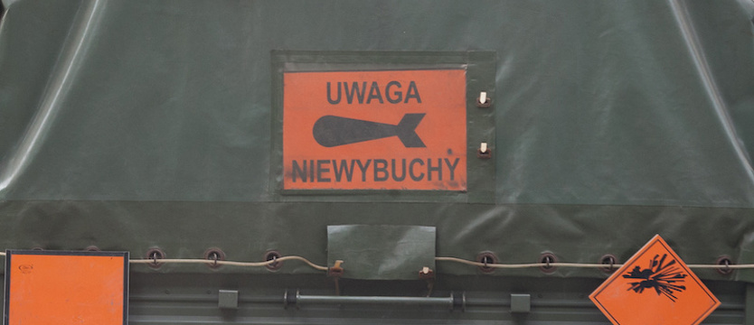 Pirotechnik przy ul. Śląskiej. Pocisk na strychu