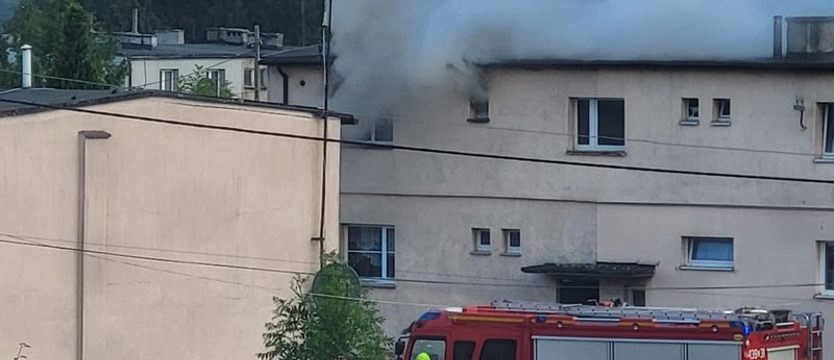 Pożar mieszkania w Dębicach pod Maszewem
