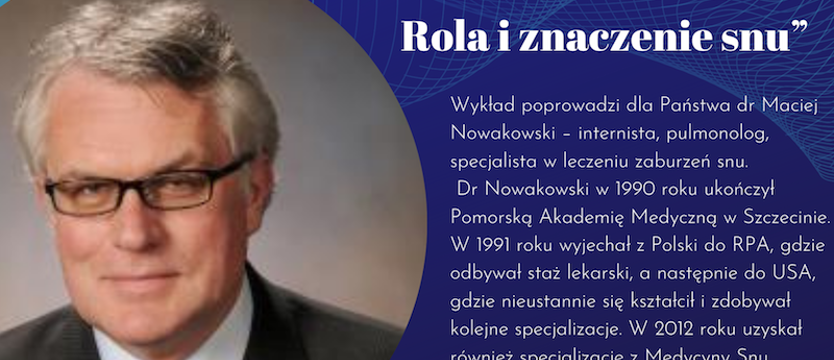 O bezsenności. W piątek wykład otwarty w ZIP