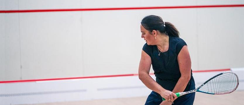 Squash. 
Piotr Chomicki nie oddał seta