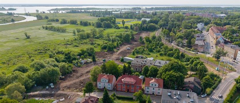 Trwa budowa drogi w Skolwinie