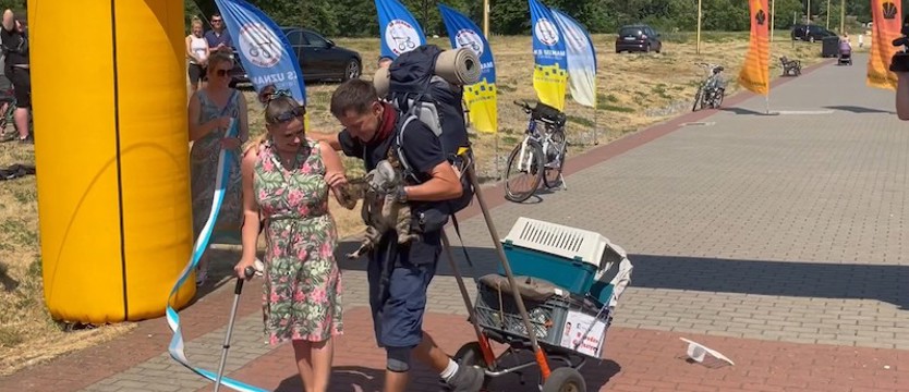 1000 kilometrów pokonane. Jacek Balcerak dotarł do Świnoujścia